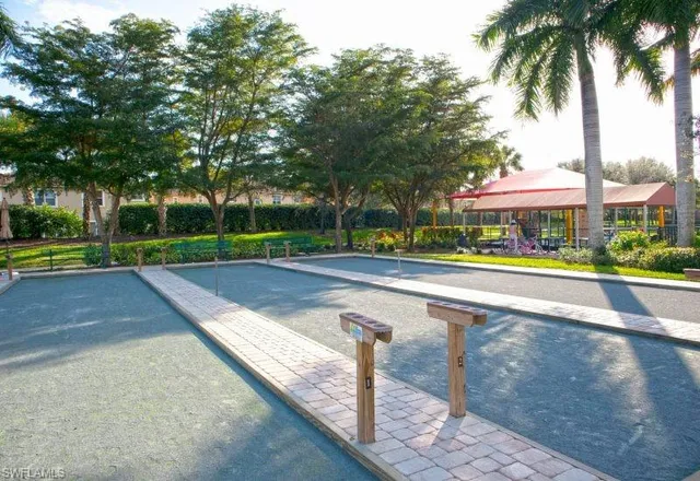 a view of outdoor space with swimming pool and patio
