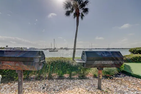 a front view of a house with a garden and plants