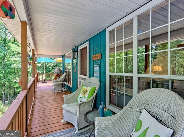 a outdoor space with furniture