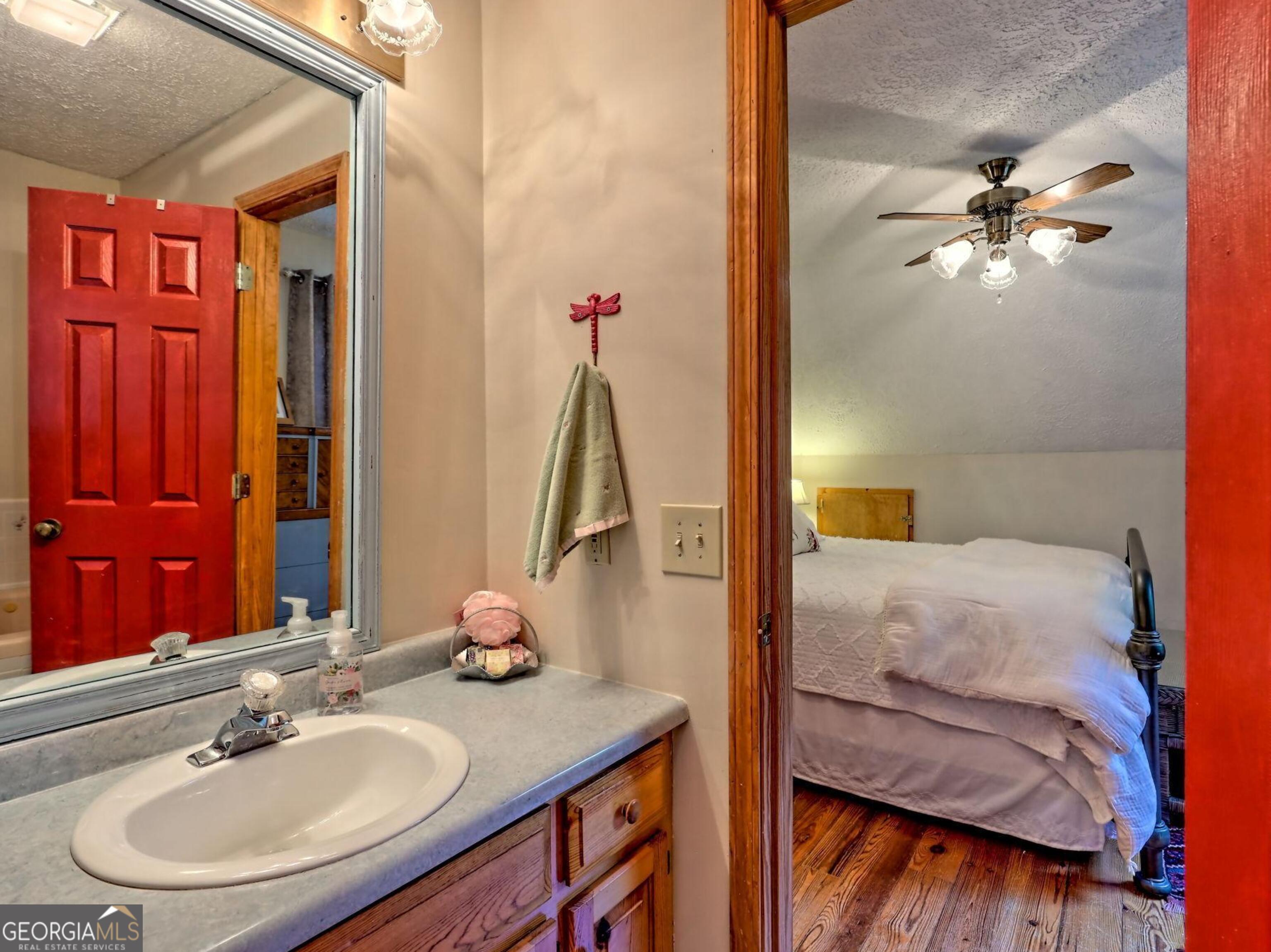 249 Spruce Creek Road Lakemont, GA 30552 - Photo 40 of 55 a bathroom with a sink and a mirror