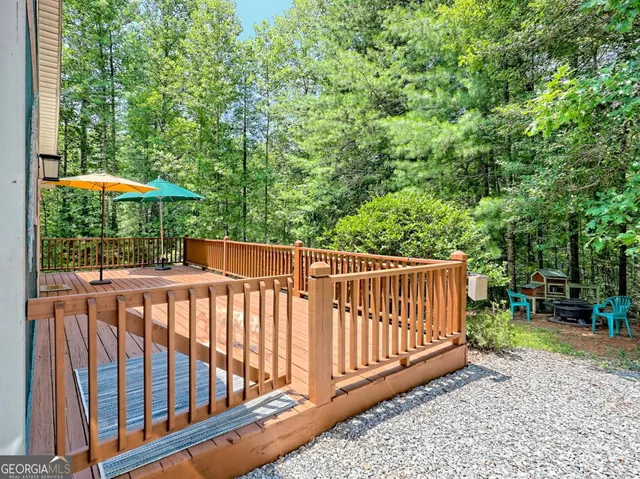 a view of a wooden fence