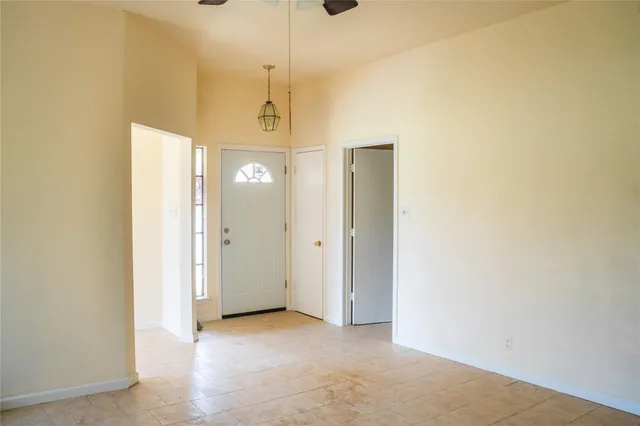 a view of an empty room