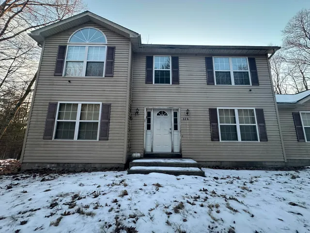 a front view of a house