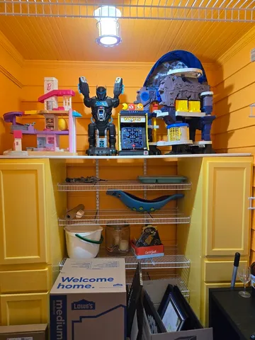 a view of storage and utility room