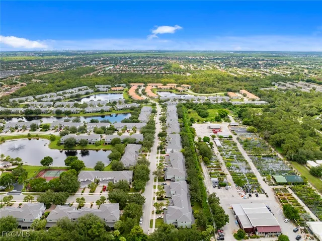 an aerial view of residential building with outdoor space