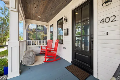 a view of outdoor seating area with furniture