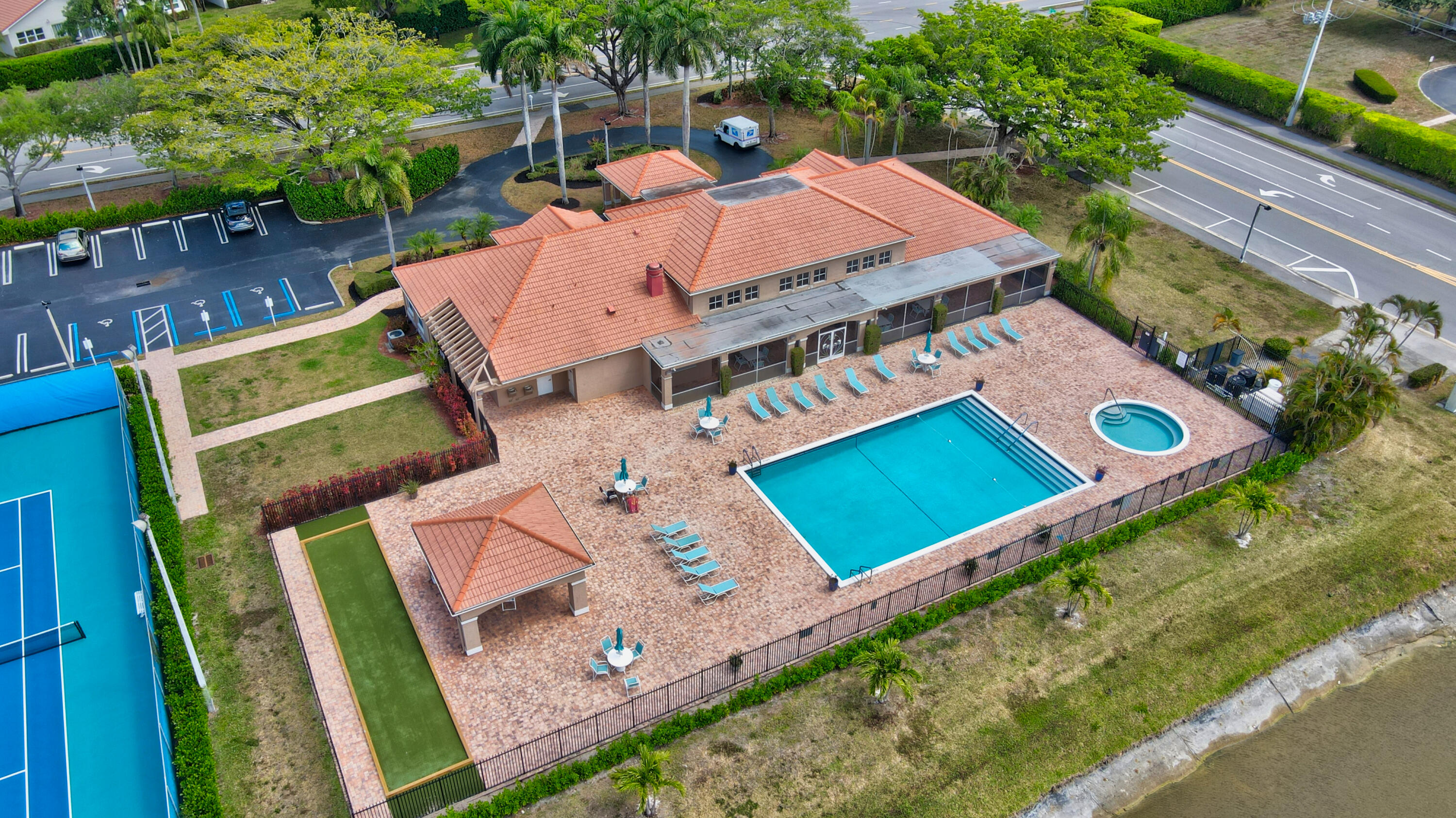 11128 Rios Road Boca Raton, FL 33498 - Photo 45 of 45 an aerial view of a house with pool outdoor seating and yard