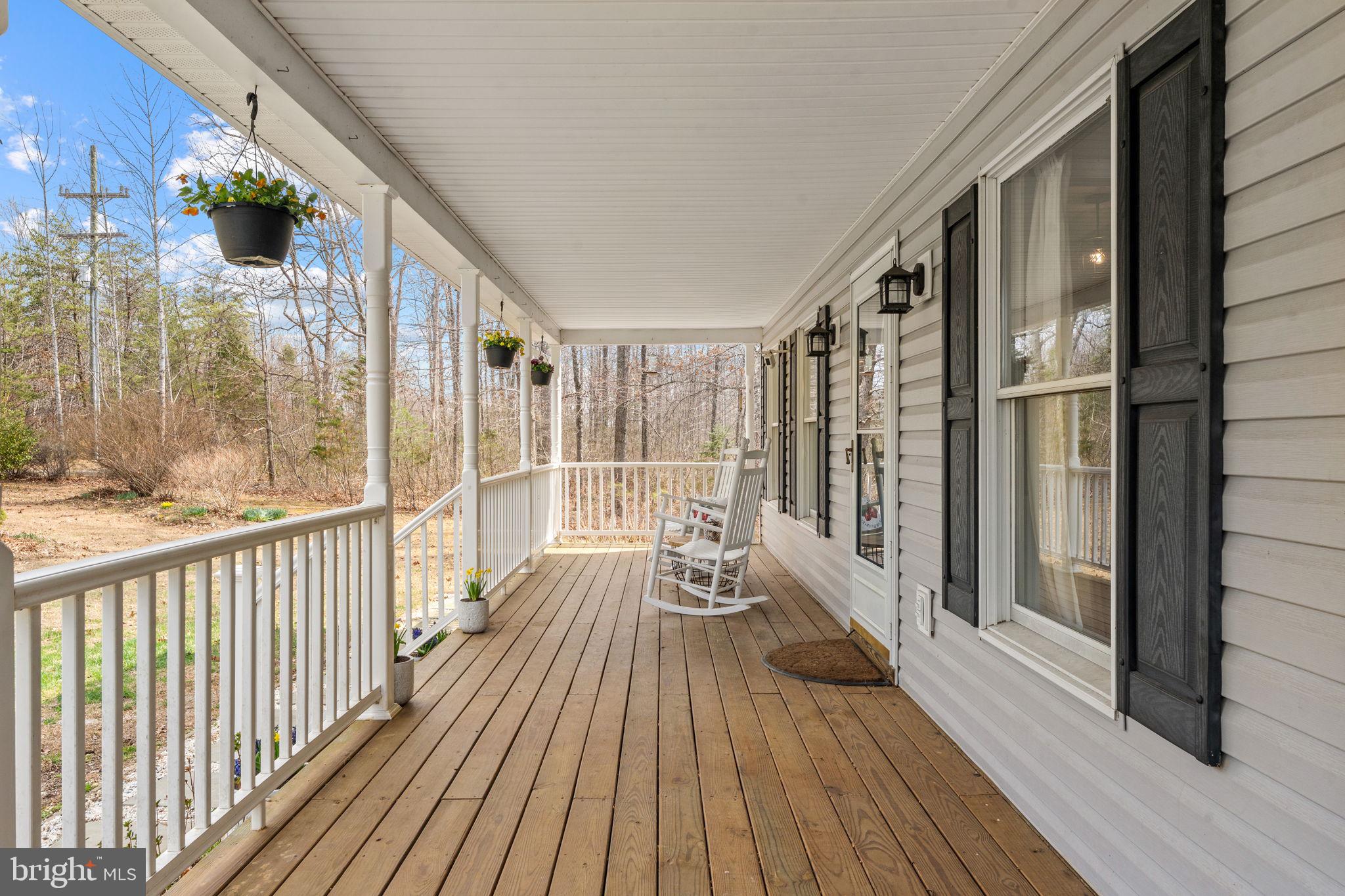 10507 Cliff Mills Road Marshall, VA 20115 - Photo 46 of 56 a view of balcony with wooden floor