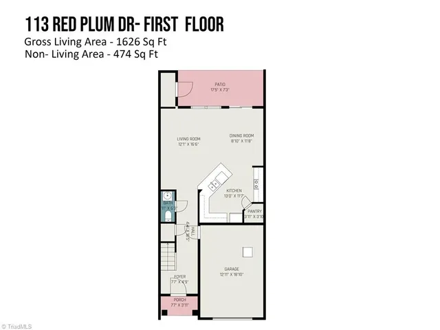 $260,000 | 113 Red Plum Lane, Jamestown, NC 27282