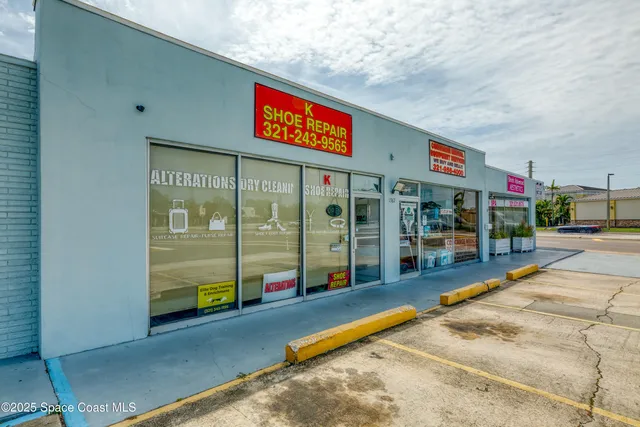 a front view of a building with entryway