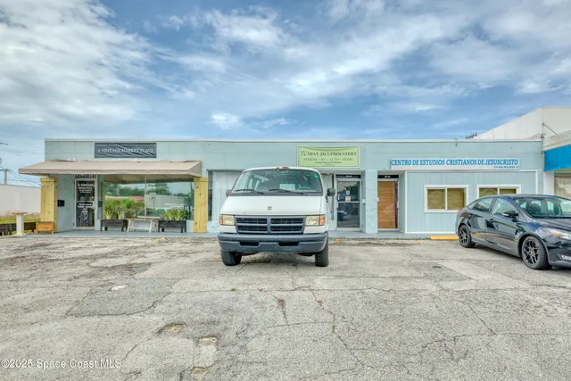 a view of a cars parking space