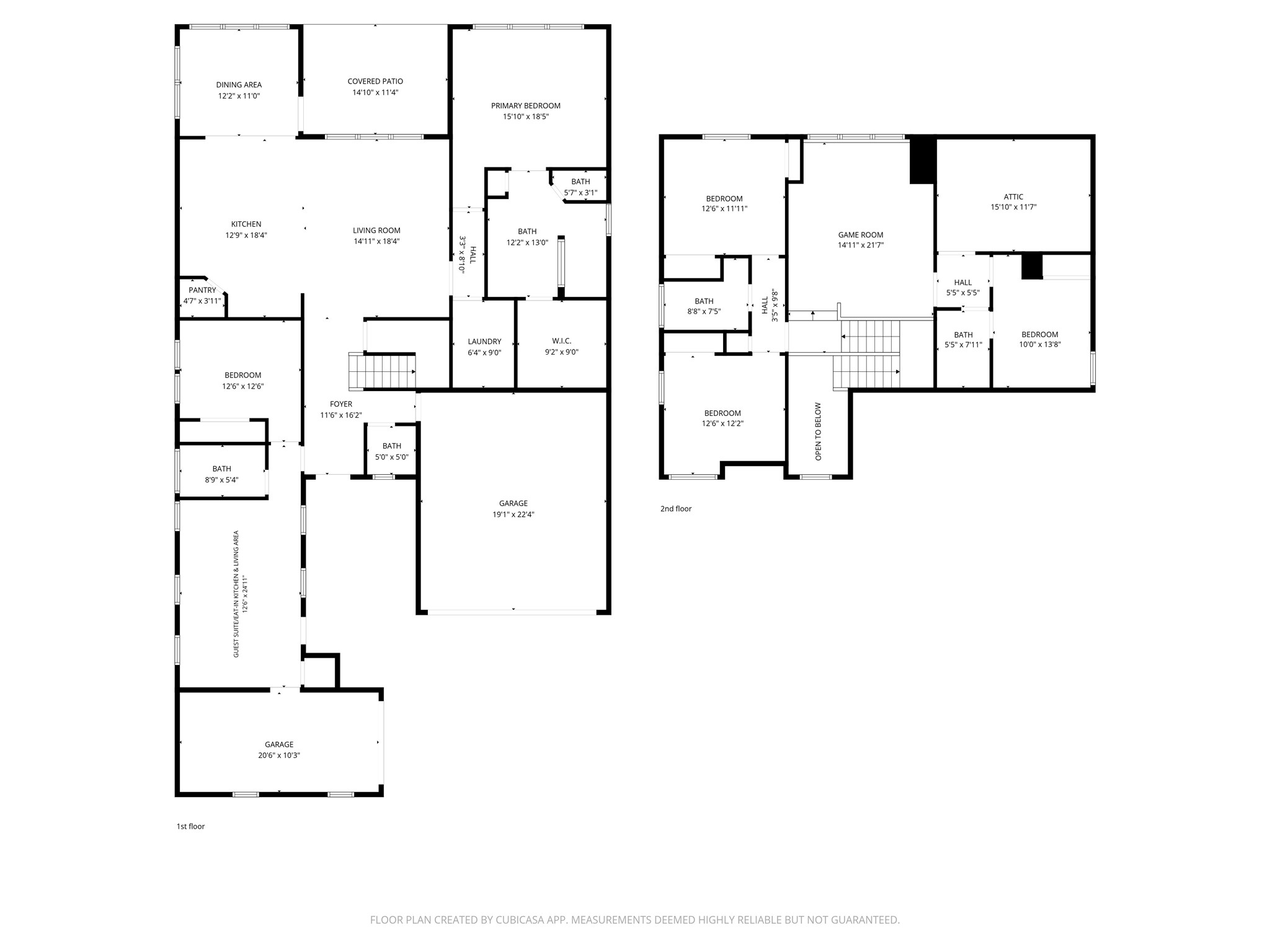 18323 Tiger Flowers Drive Conroe, TX 77302 - Photo 49 of 49 Floor plan just for information, measurements are not accurate.
