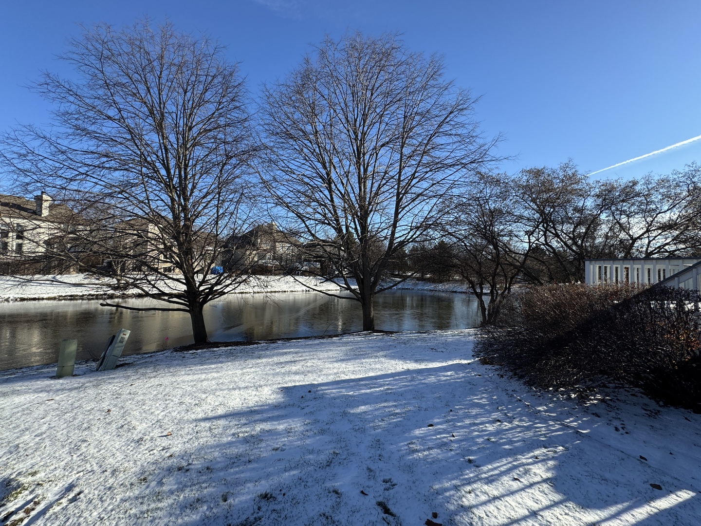 970 Waterside Court Aurora, IL 60502 - Photo 42 of 42 a view of a house with a yard covered with snow in the yard