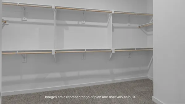 a close view of closet