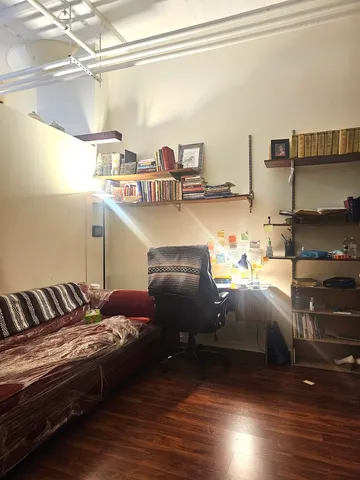 a living room with a couch and a table