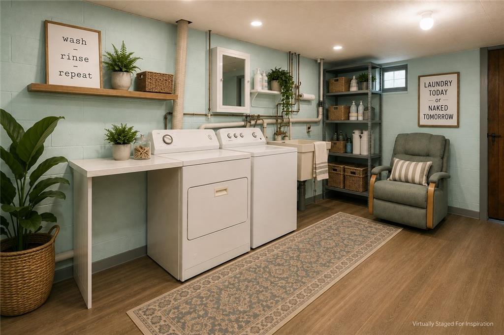 10168 Rinaman Road Wexford, PA 15090 - Photo 31 of 48 We (minimally) virtually staged the spacious laundry area to inspire your own customization. You just might WANT to do laundry!