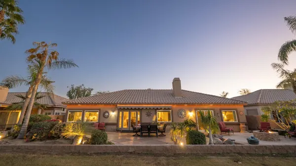 a front view of a house