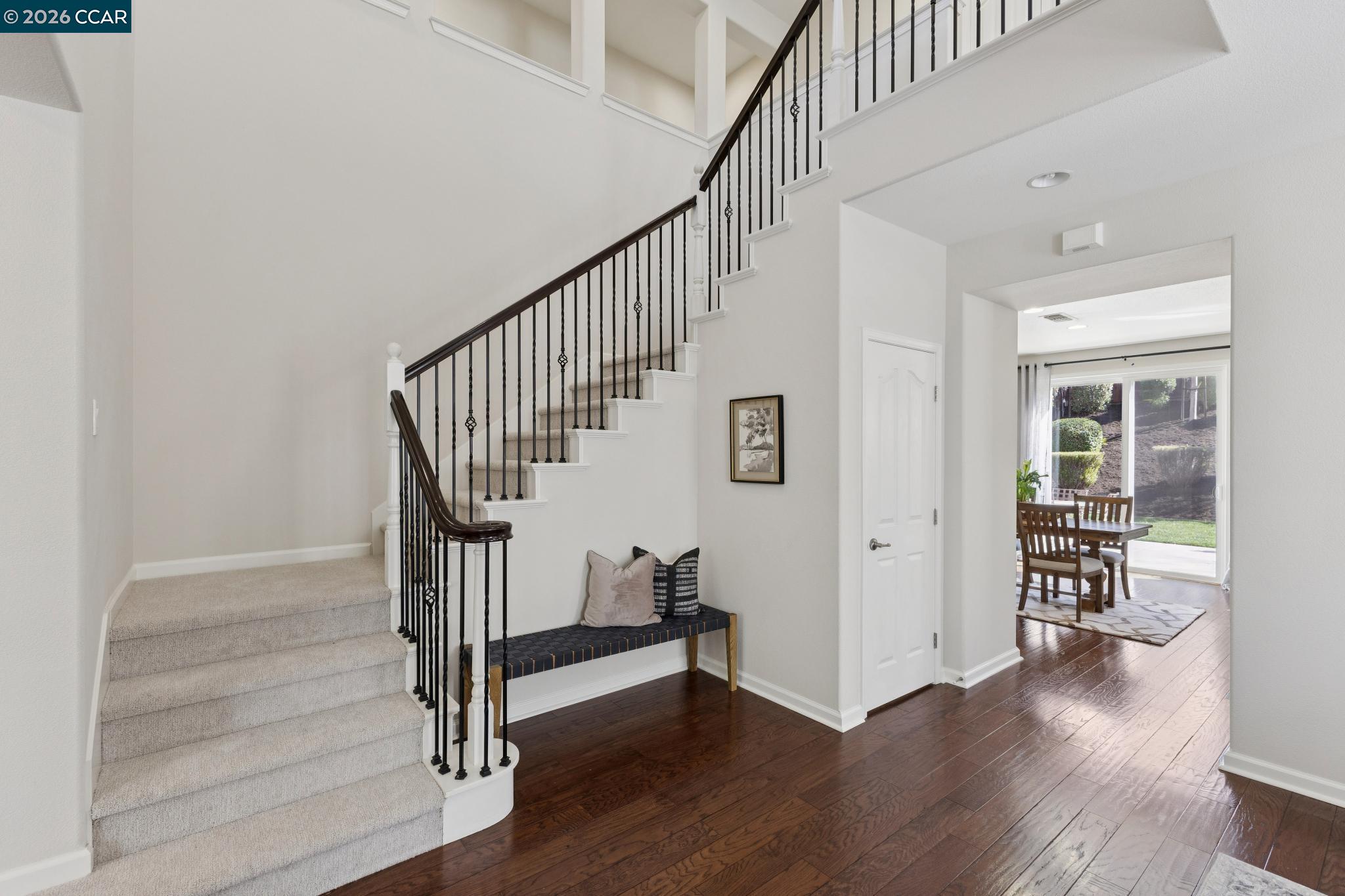 6183 Kearny Way San Ramon, CA 94582 - Photo 28 of 59 a view of entryway with wooden floor and stairs