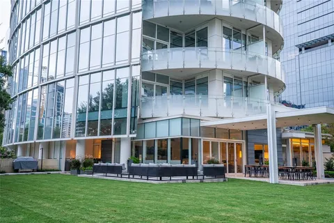 a view of an apartment with a garden and plants