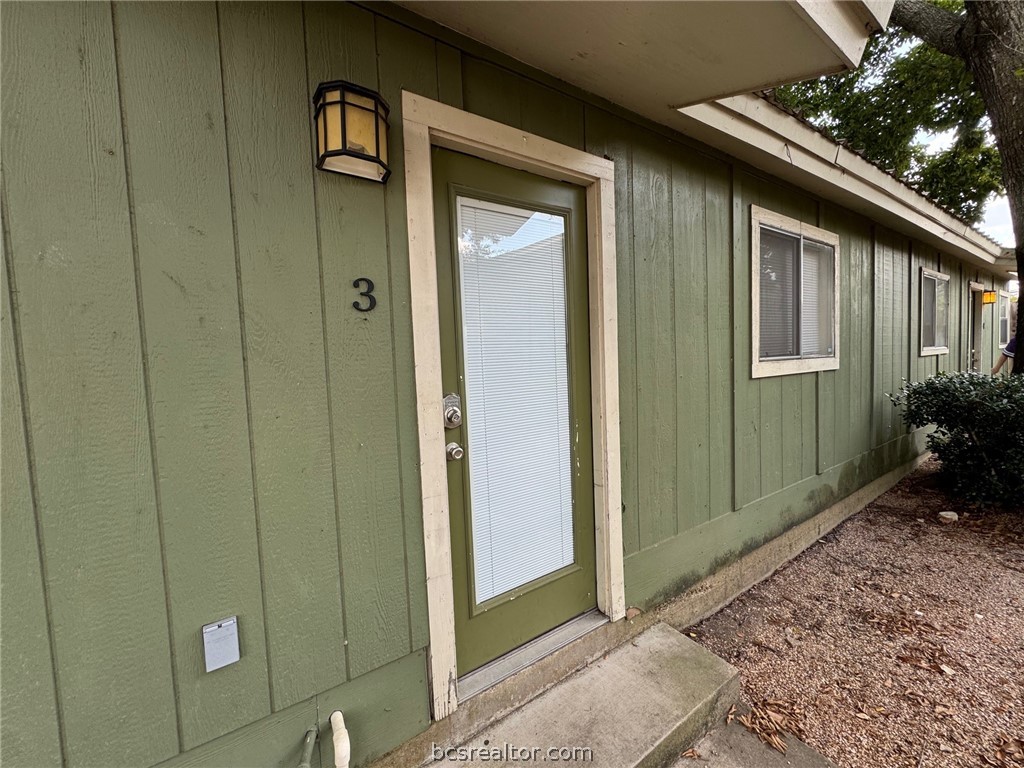 1710 Echols Street, Unit 3 Bryan, TX 77801 - Photo 1 of 5 a view of front door