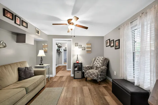 a bathroom with a double vanity sink and mirror
