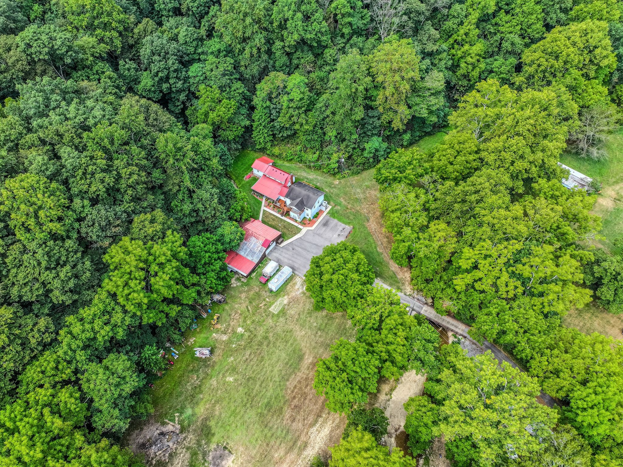 3119 Tyree Springs Road Hendersonville, TN 37075 - Photo 53 of 61 an aerial view of a house with a yard