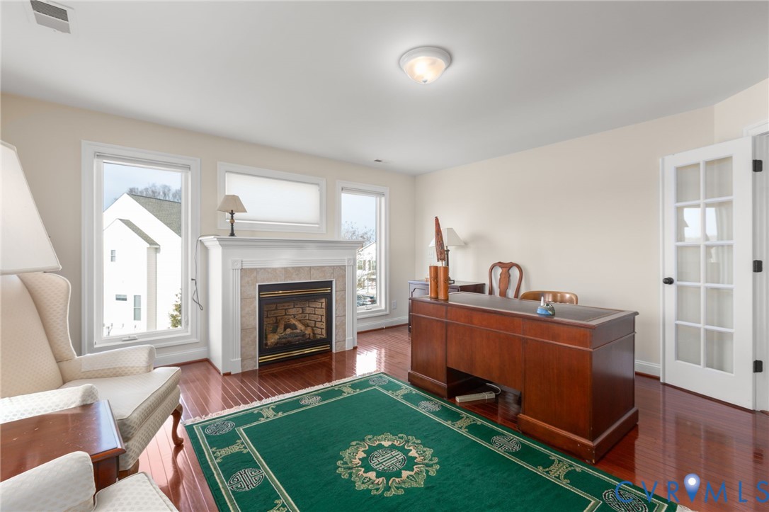 175 Shellfield Lane Colonial Beach, VA 22443 - Photo 37 of 100 Office featuring dark wood finished floors and a f