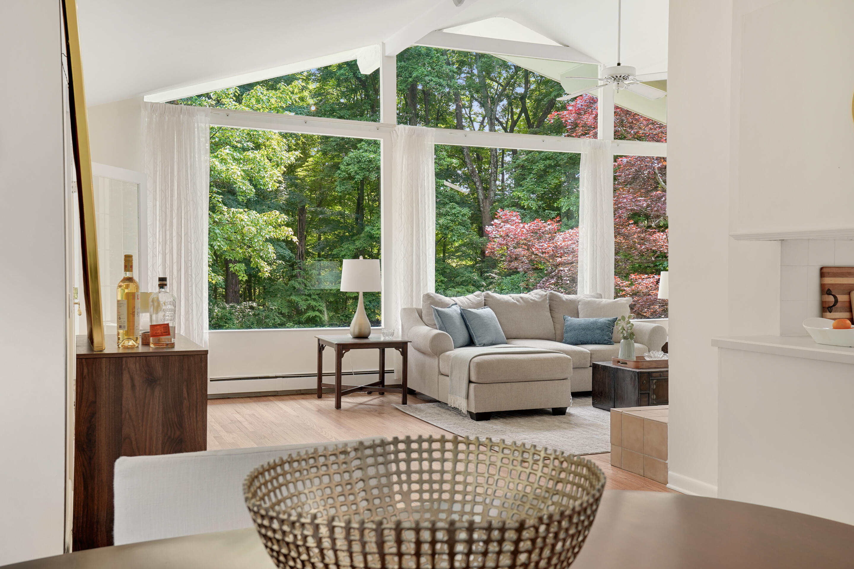 101 Juniper Road New Canaan, CT 06840 - Photo 9 of 35 View from dining room toward living room