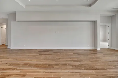 a view of a park with slide