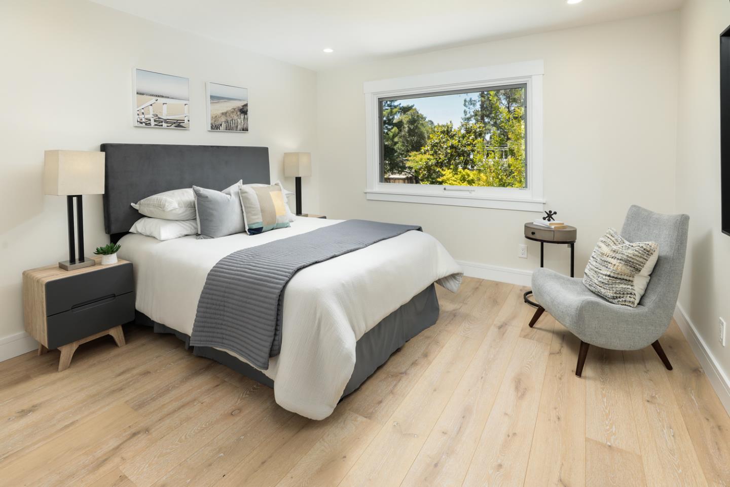 161 Stone Pine Lane Menlo Park, CA 94025 - Photo 18 of 26 a bedroom with a bed and a couch