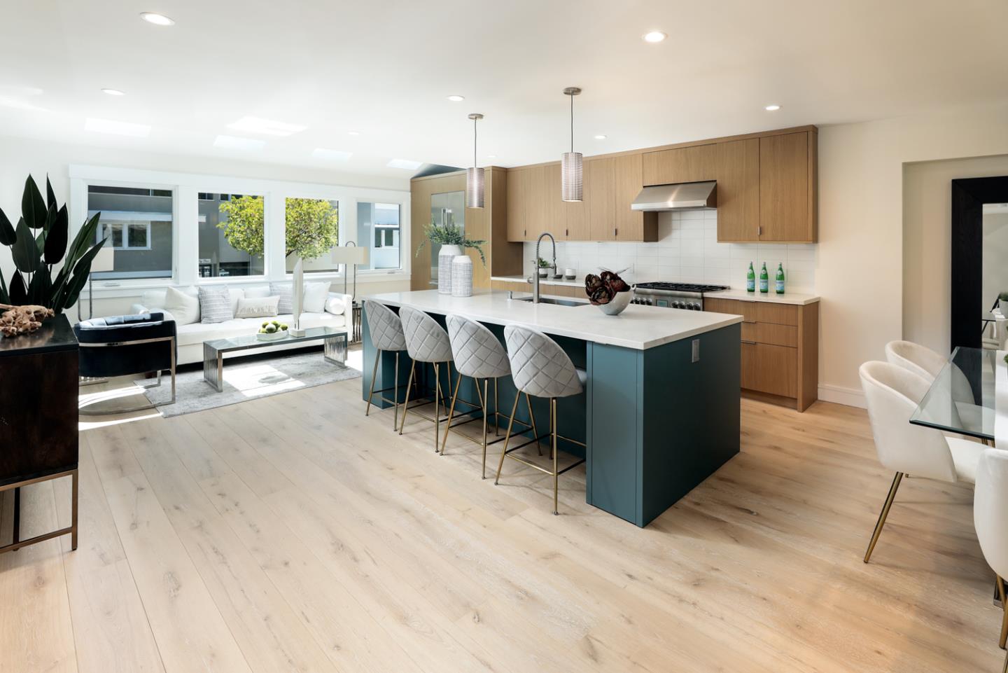 161 Stone Pine Lane Menlo Park, CA 94025 - Photo 8 of 26 a large kitchen with a table and chairs