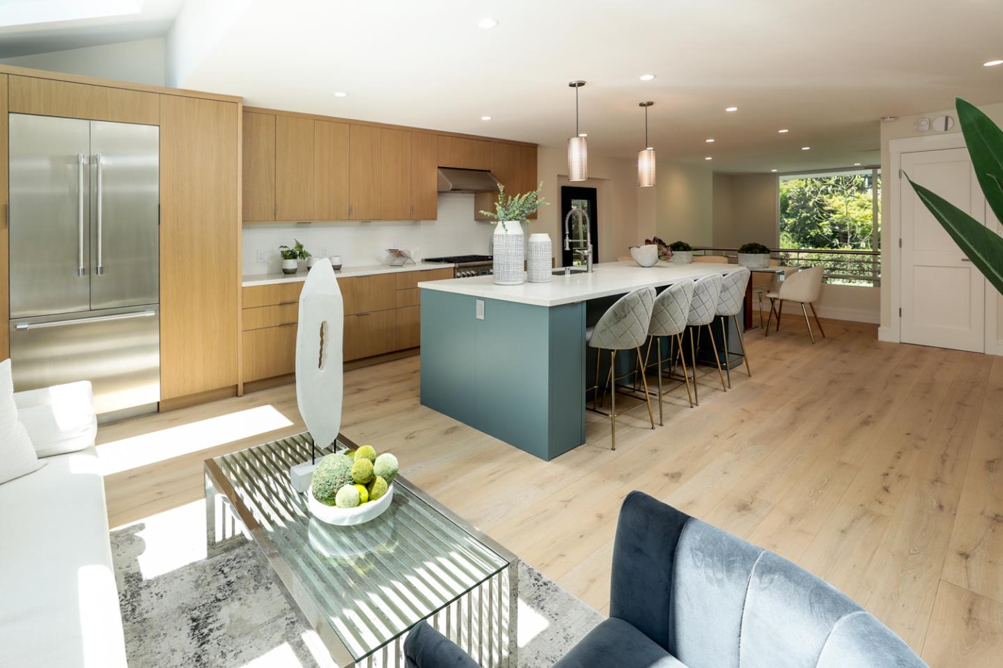 161 Stone Pine Lane Menlo Park, CA 94025 - Photo 10 of 26 a kitchen with a sink dining table and chairs