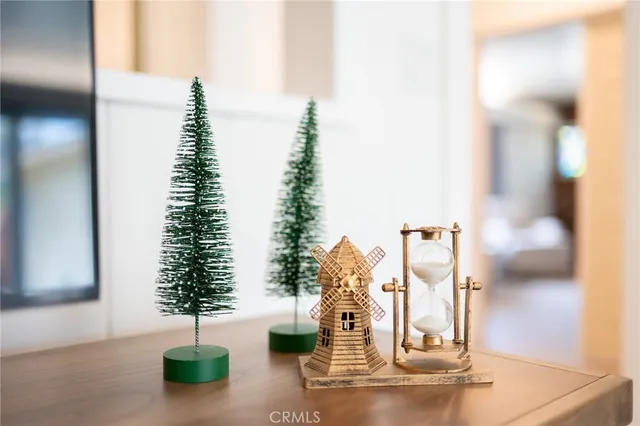 a bedroom with furniture and a bed