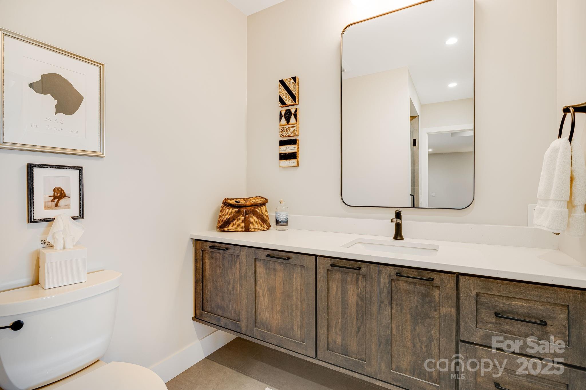 13 Switchgrass Way, Unit 407 Sylva, NC 28779 - Photo 28 of 48 a bathroom with a sink and a mirror
