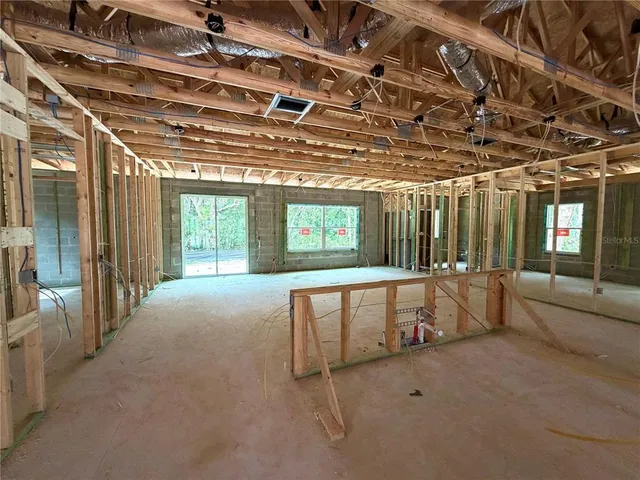 a view of an empty room