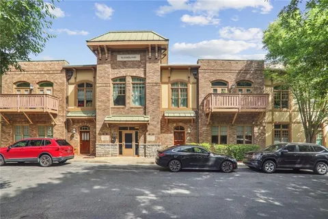 a car parked in front of a building