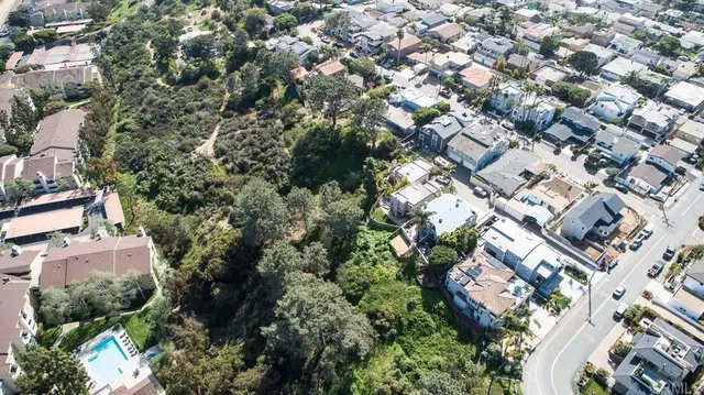 an aerial view of a city