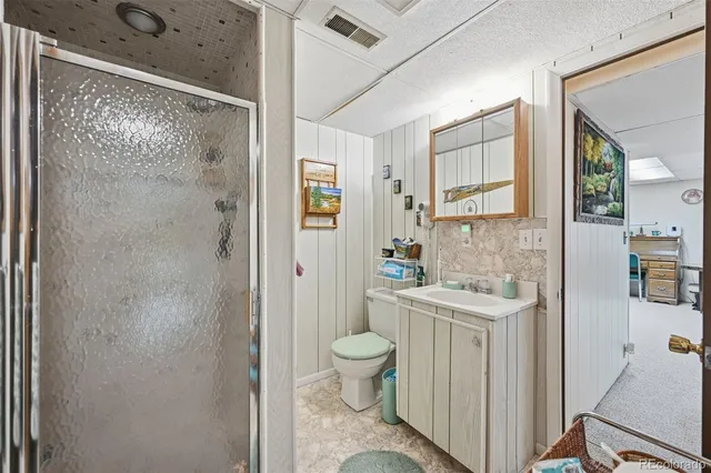 a view of a storage room