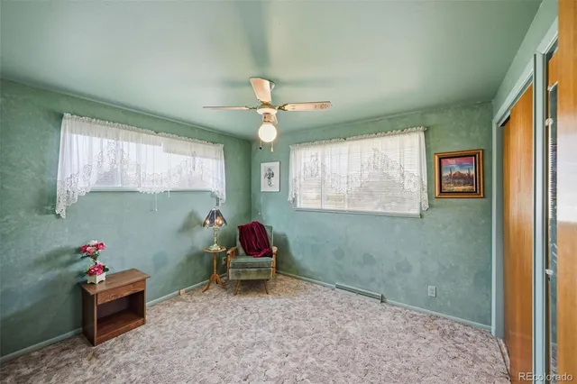 a room with toys and windows