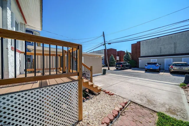 a car parked on the side of a street