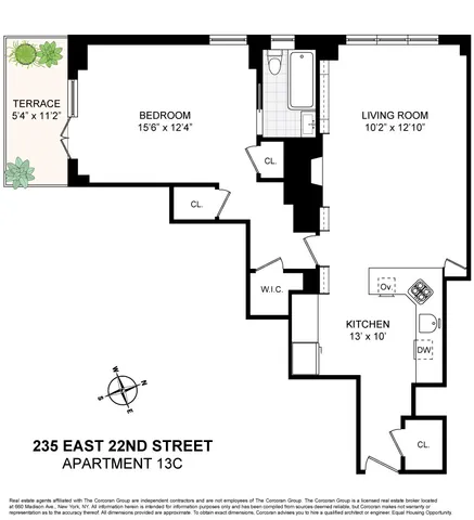 $1,095,000 | 235 East 22nd Street, Unit 13C | Gramercy