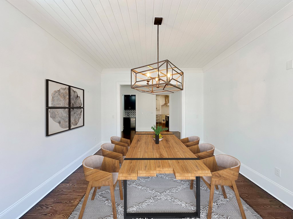 906 Winall Down Road Northeast Atlanta, GA 30319 - Photo 32 of 87 a view of a dining room with furniture and chandelier