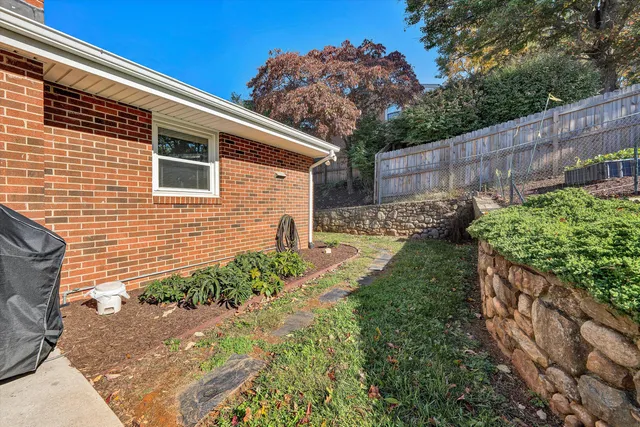 a view of yard with trees