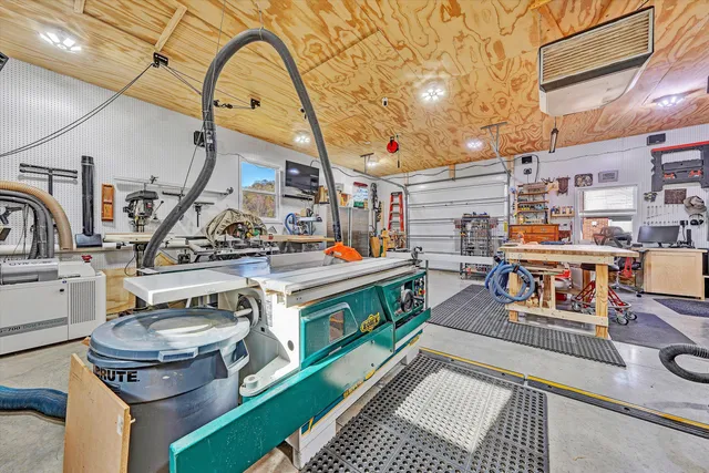 a view of a lake with a mountain in the background