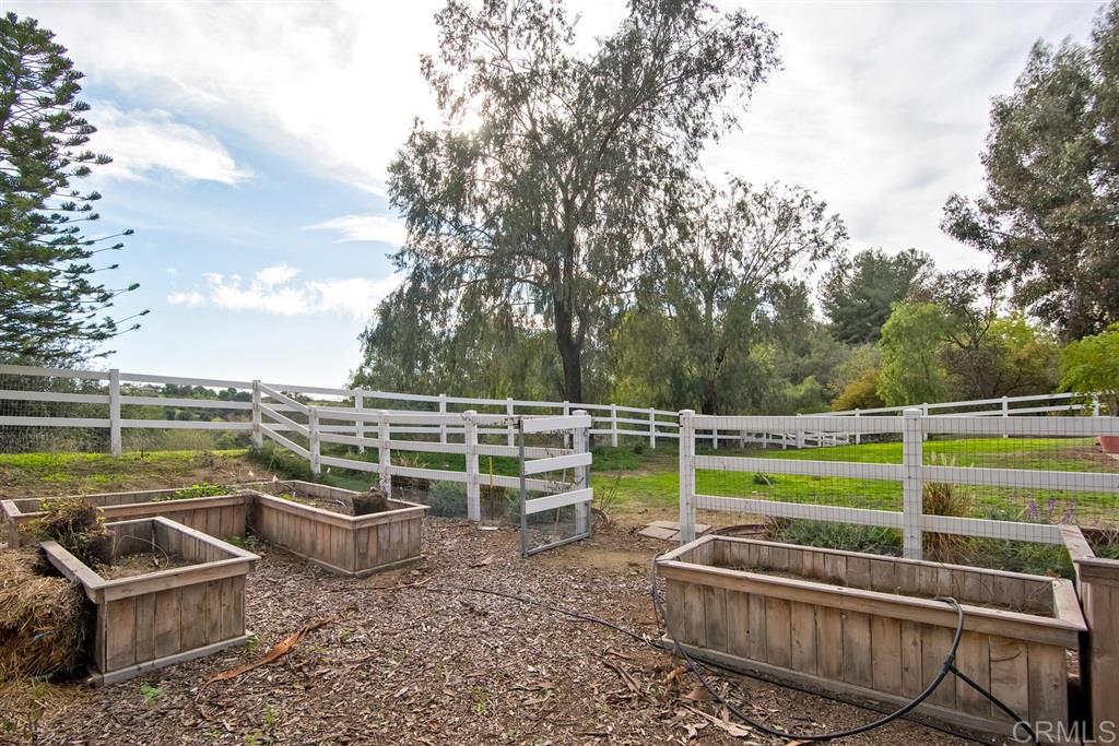 1054 Capra Way Fallbrook, CA 92028 - Photo 18 of 25 Fenced garden area with raised beds!