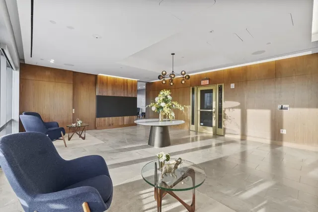 a view of a terrace with seating space