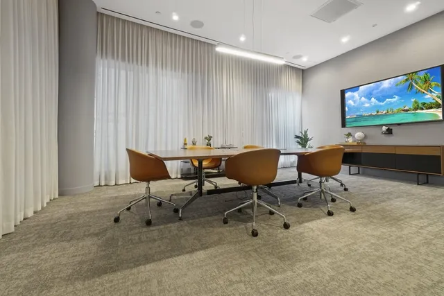 a view of a building with a garden