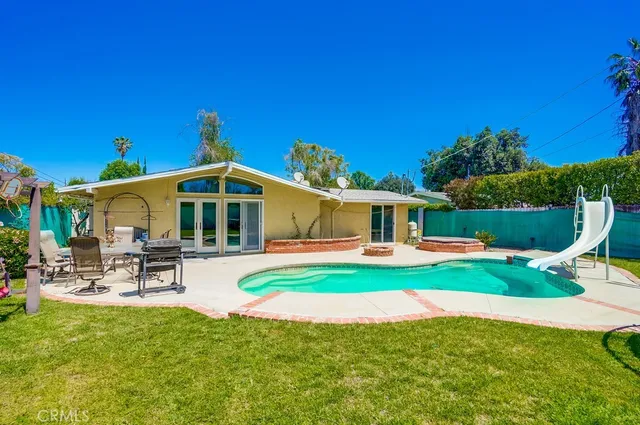 a view of outdoor space patio and swimming pool