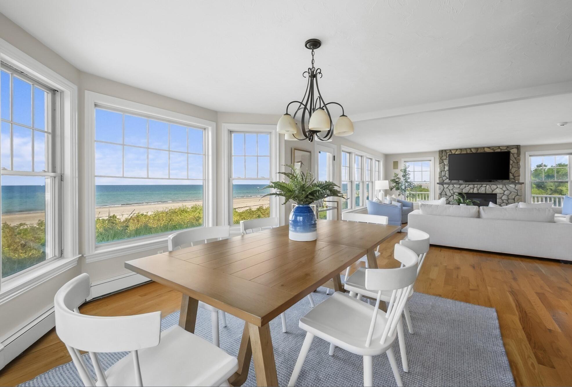 67 Phillips Road Sagamore Beach, MA 02562 - Photo 9 of 34 a view of a dining room with furniture window and outside view