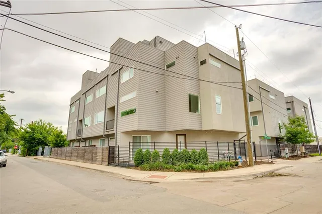 a street view of a building
